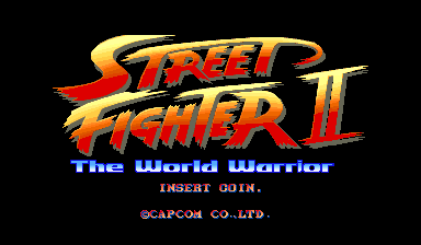 Street Fighter II: The World Warrior (World 910522) Title Screen